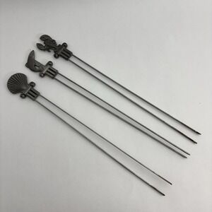 MARTHA STEWART COLLECTION Figural Skewers Set Replacements (3) Shish Kebab